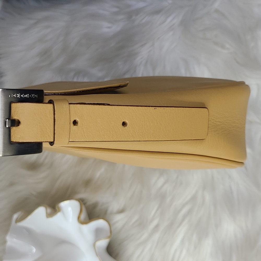 Purse Genuine Leather Beige Tan Minimalist Classic Designer Handbags Brand New - Picture 4 of 5